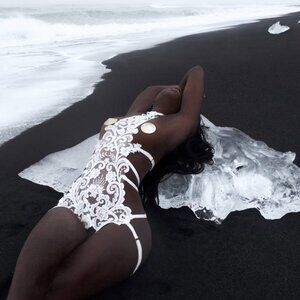 Love Child Boudoir Confession Lace Body Cage Harness bodycage aintborntypical_uk